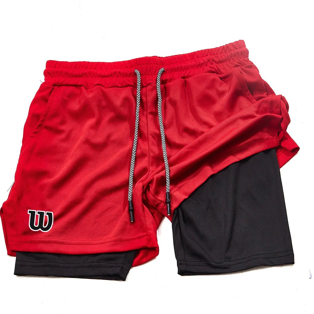 New men's sports shorts, summer shorts, breathable tennis shorts, quick - drying badminton shorts - VibraStore