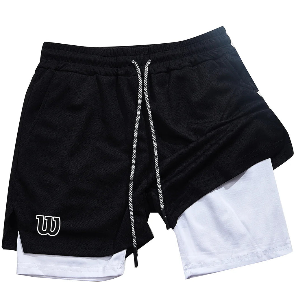 New men's sports shorts, summer shorts, breathable tennis shorts, quick - drying badminton shorts - VibraStore