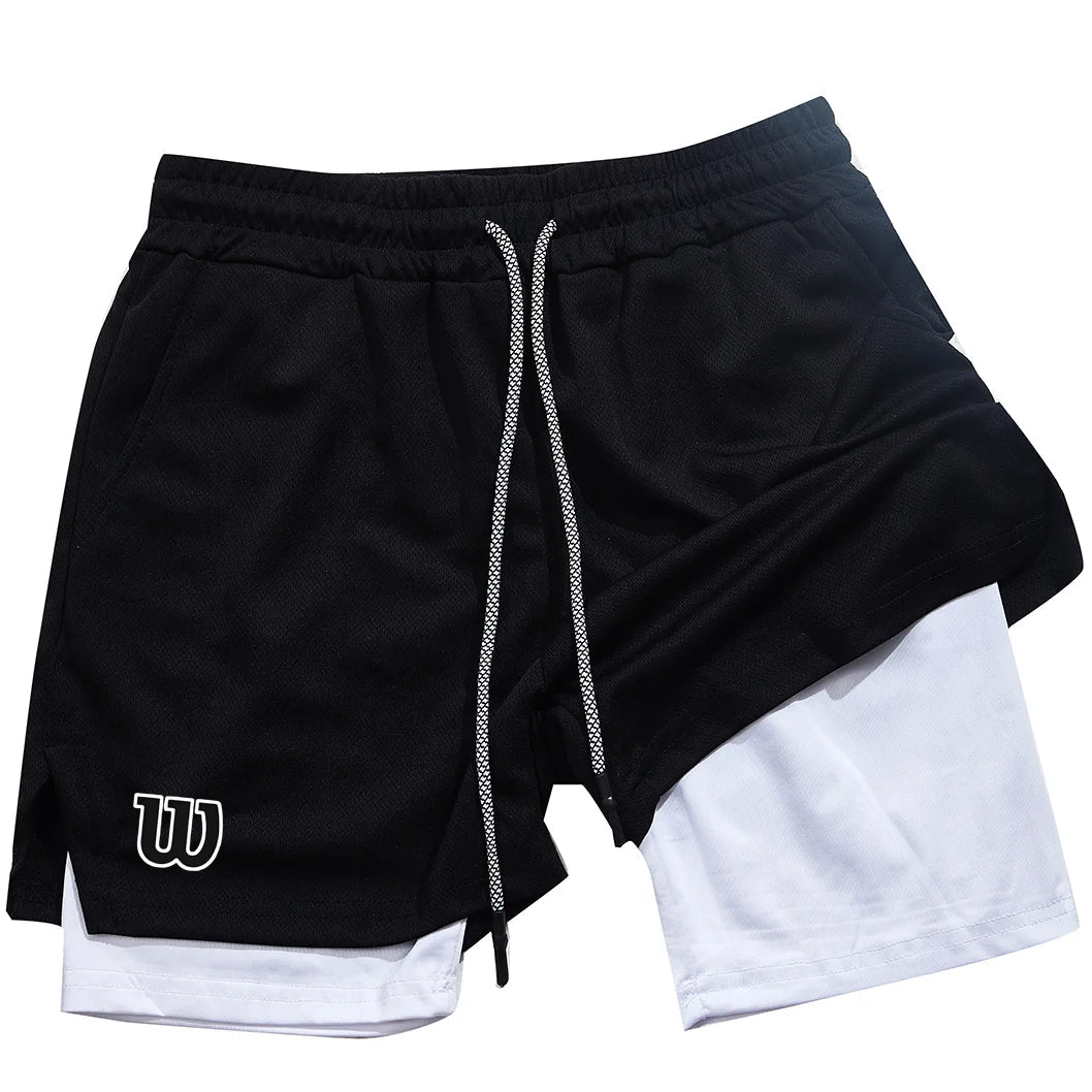New men's sports shorts, summer shorts, breathable tennis shorts, quick - drying badminton shorts - VibraStore