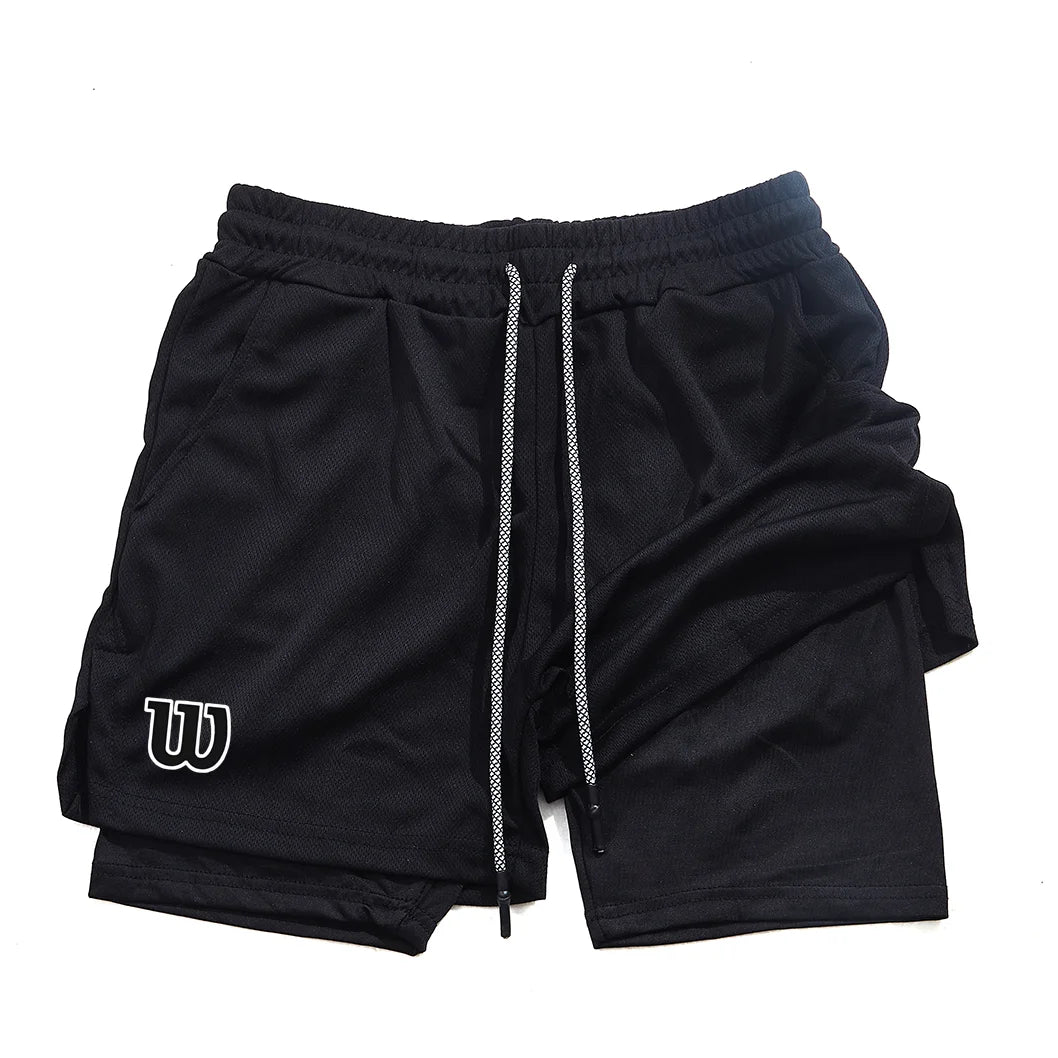 New men's sports shorts, summer shorts, breathable tennis shorts, quick - drying badminton shorts - VibraStore