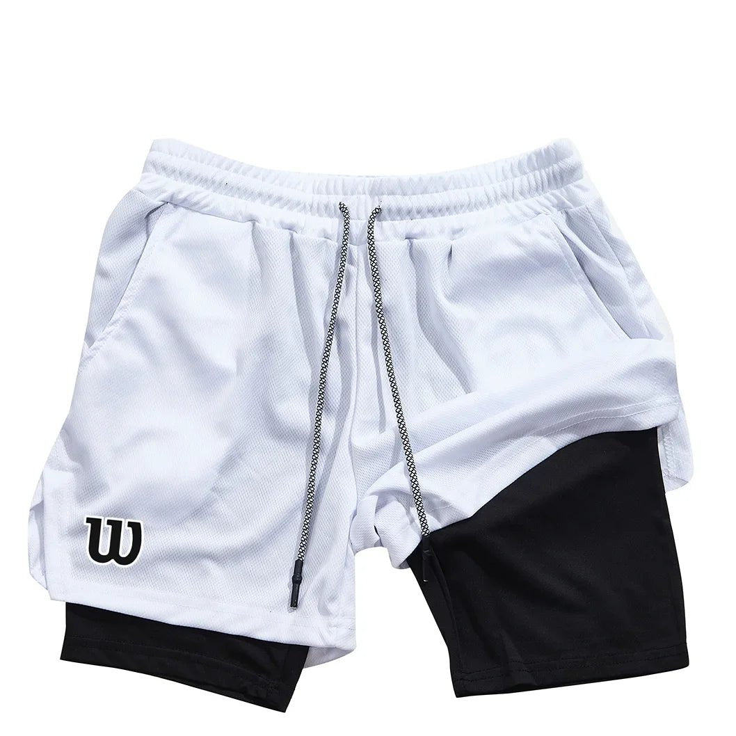 New men's sports shorts, summer shorts, breathable tennis shorts, quick - drying badminton shorts - VibraStore