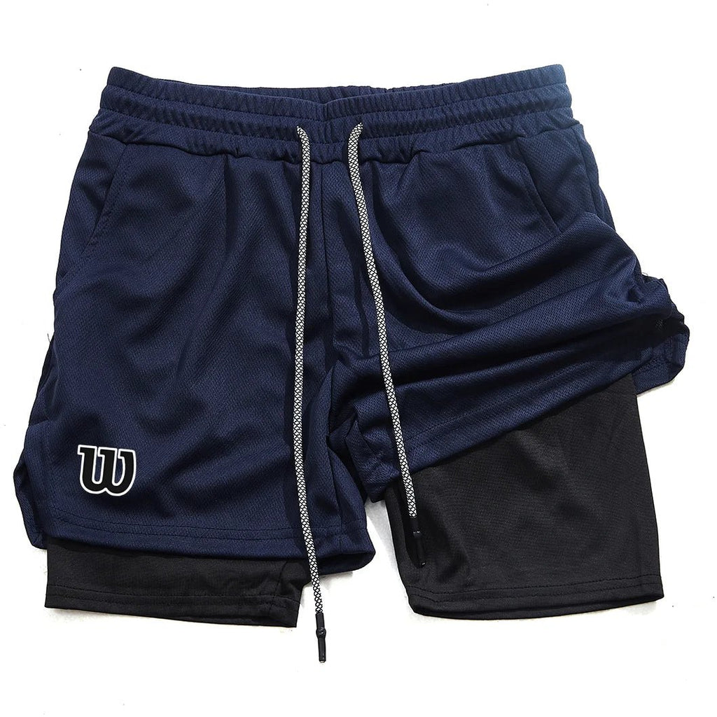 New men's sports shorts, summer shorts, breathable tennis shorts, quick - drying badminton shorts - VibraStore