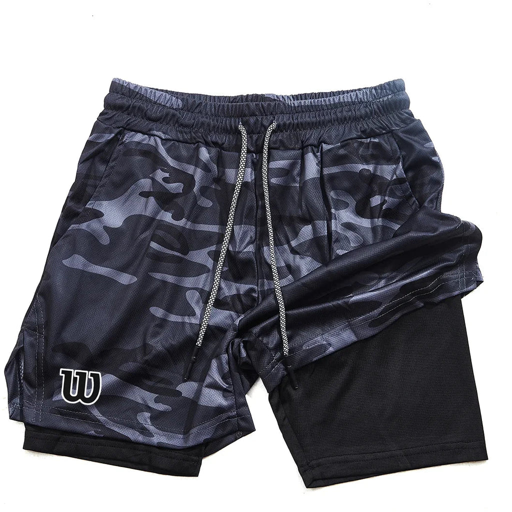 New men's sports shorts, summer shorts, breathable tennis shorts, quick - drying badminton shorts - VibraStore