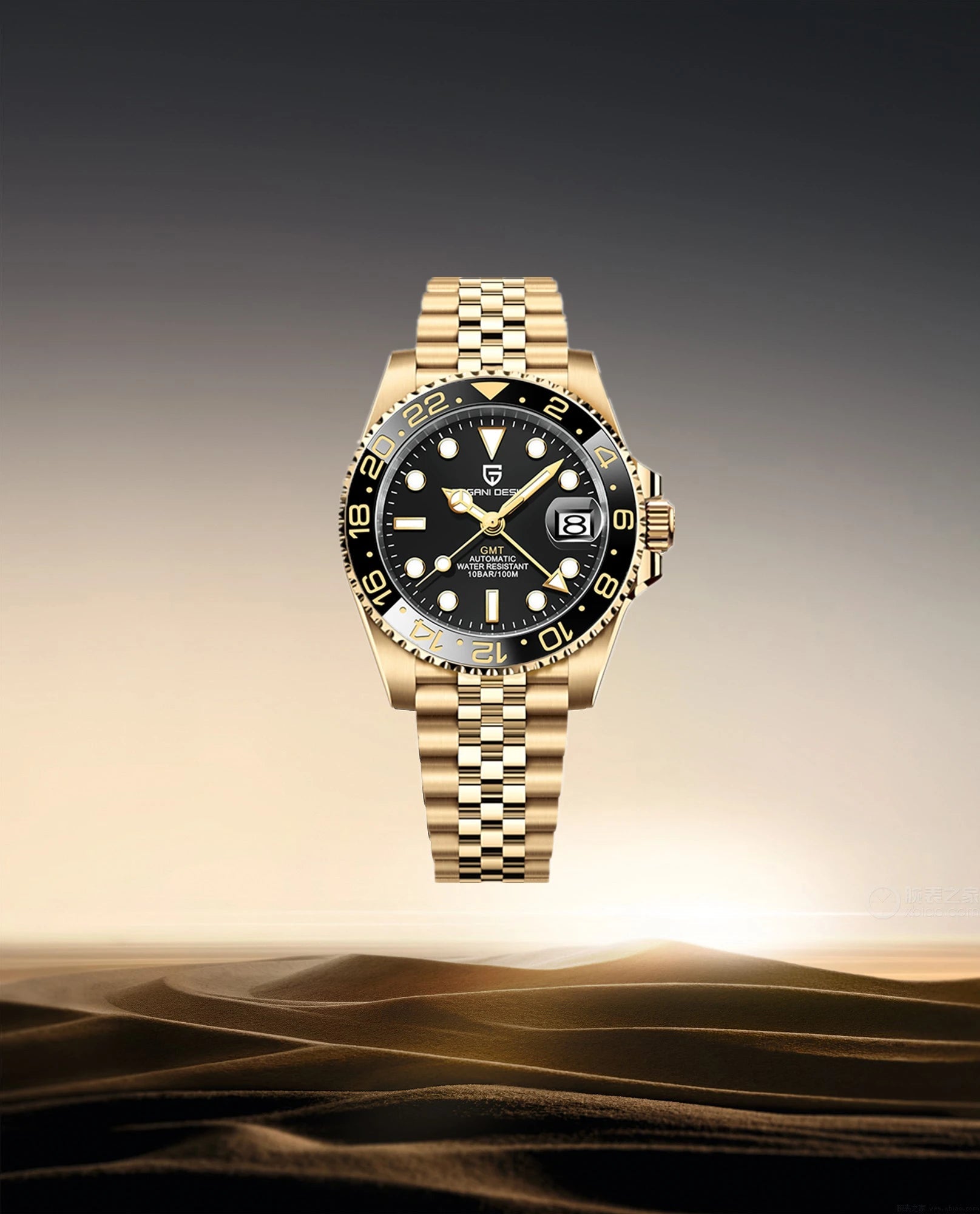 New PAGANI DESIGN PD - 1662 V5 Men Mechanical Watch Luxury Ceramic Bezel Automatic Watch 10bar Waterproof Sapphire Glass GMT Watch - VibraStore