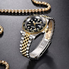 New PAGANI DESIGN PD - 1662 V5 Men Mechanical Watch Luxury Ceramic Bezel Automatic Watch 10bar Waterproof Sapphire Glass GMT Watch - VibraStore