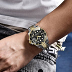 New PAGANI DESIGN PD - 1662 V5 Men Mechanical Watch Luxury Ceramic Bezel Automatic Watch 10bar Waterproof Sapphire Glass GMT Watch - VibraStore