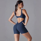 New Slim - fit Solid Color Jumpsuit Yoga Outfit - VibraStore