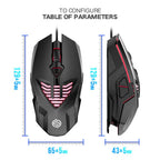 Office Gaming Computer Usb Wired Mouse - VibraStore