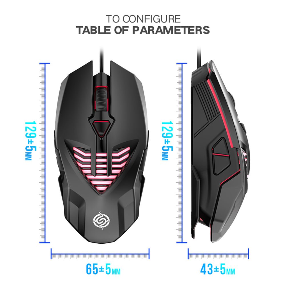 Office Gaming Computer Usb Wired Mouse - VibraStore