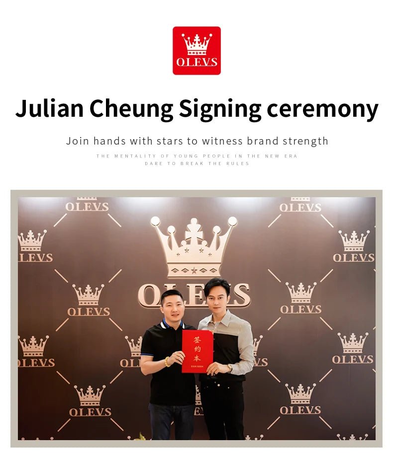 OLEVS 2886 Mens Watch Business Luxury Quartz Watch Waterproof Luminous Watch For Man Multifunctional Chronograph Watch Original - VibraStore