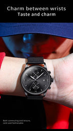 OLEVS 2886 Mens Watch Business Luxury Quartz Watch Waterproof Luminous Watch For Man Multifunctional Chronograph Watch Original - VibraStore