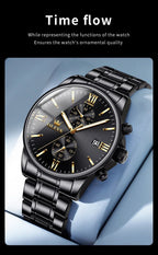 OLEVS 2886 Mens Watch Business Luxury Quartz Watch Waterproof Luminous Watch For Man Multifunctional Chronograph Watch Original - VibraStore