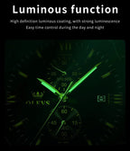 OLEVS 2886 Mens Watch Business Luxury Quartz Watch Waterproof Luminous Watch For Man Multifunctional Chronograph Watch Original - VibraStore