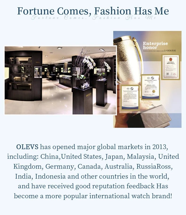 OLEVS Luxury Brand Quartz Watch for Women Steel Strap Waterproof Date Luminous Ladies Wristwatch Diamond Bezel Woman Watch 9945 - VibraStore