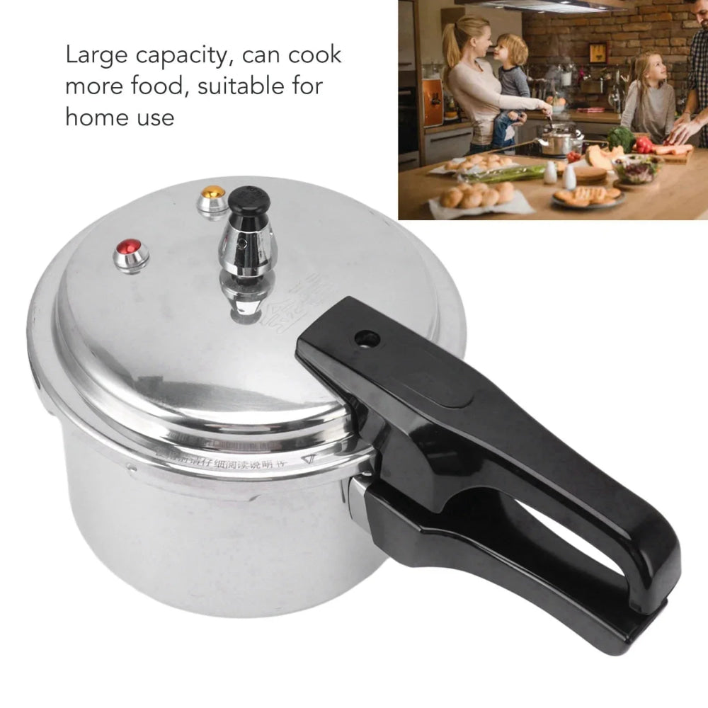 Olla a presión de aleación de aluminio de 3 litros, Mini olla a presión de 18cm de fondo de 3L para estufa de Gas, olla a presión de aleación de aluminio de 3L - VibraStore