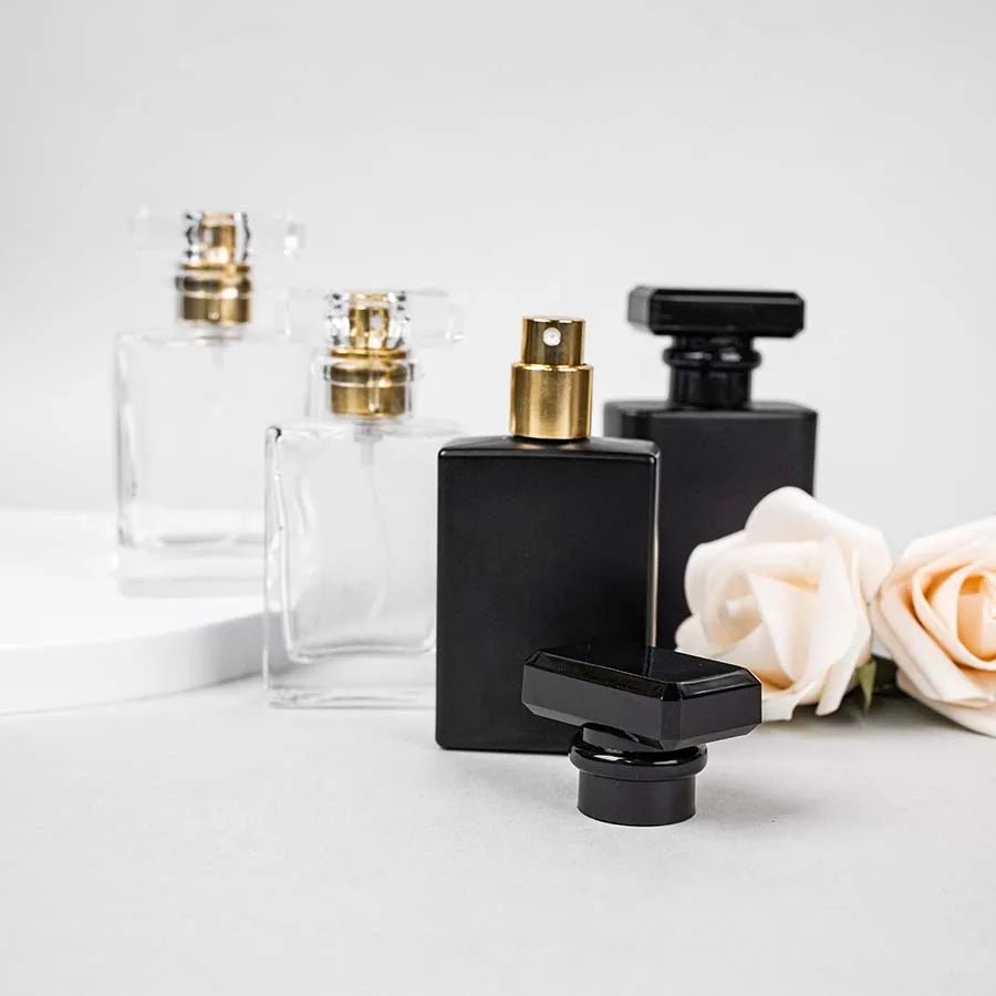 One glass refillable perfume bottle, 30ml/50ml fine mist atomizer, portable cosmetic sample container, travel accessories - VibraStore