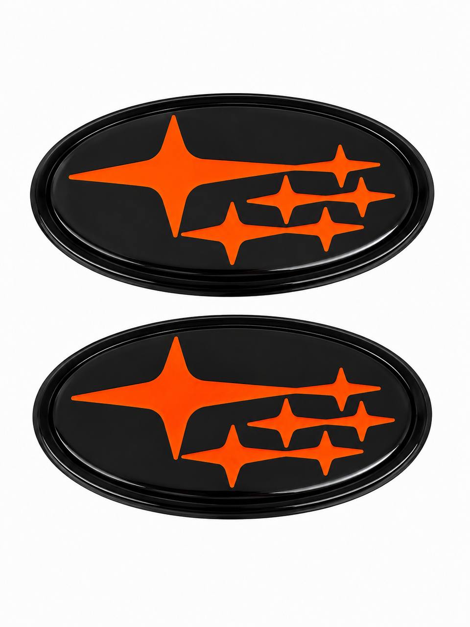 2Pcs Acrylic Car Front Rear Logo Emblem Sticker For Subaru STI XV Impreza BRZ WRX Legacy Outback Auto Hood Trunk Badge Cover 2015/2019
