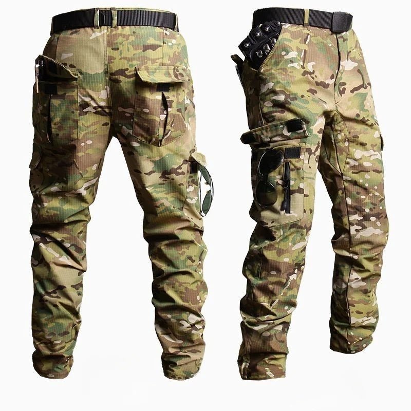 Outdoor Tactical Soft Shell Assault Suit Men Camouflage Jacket Hooded 2 - piece Spring Autumn Cycling Workwear Windproof Clothing - VibraStore