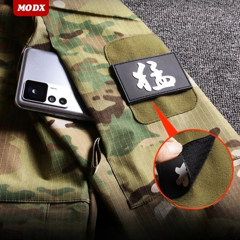 Outdoor Tactical Soft Shell Assault Suit Men Camouflage Jacket Hooded 2 - piece Spring Autumn Cycling Workwear Windproof Clothing - VibraStore