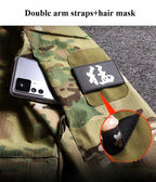 Outdoor Tactical Soft Shell Assault Suit Men Camouflage Jacket Hooded 2 - piece Spring Autumn Cycling Workwear Windproof Clothing - VibraStore