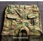 Outdoor Tactical Soft Shell Assault Suit Men Camouflage Jacket Hooded 2 - piece Spring Autumn Cycling Workwear Windproof Clothing - VibraStore