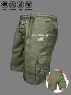 Pantalones cortos Cargo con estampado de bandera americana, pantalones cortos con águila del Día de la independencia, pantalones cortos con múltiples bolsillos para trabajo y acampada, ropa de calle - VibraStore