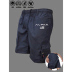 Pantalones cortos Cargo con estampado de bandera americana, pantalones cortos con águila del Día de la independencia, pantalones cortos con múltiples bolsillos para trabajo y acampada, ropa de calle - VibraStore