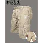 Pantalones cortos Cargo con estampado de bandera americana, pantalones cortos con águila del Día de la independencia, pantalones cortos con múltiples bolsillos para trabajo y acampada, ropa de calle - VibraStore