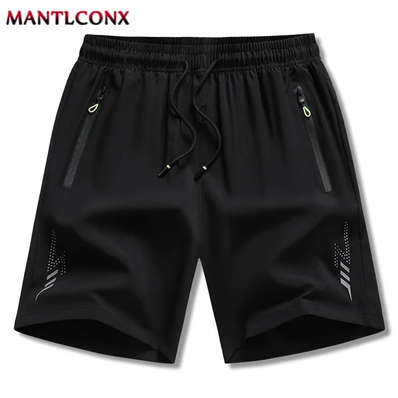 pantalones cortos de verano para hombre, pantalones cortos deportivos para gimnasio, correr, Fitness, entrenamiento, pantalones cortos transpirables de secado rápido con cordón para hombre, pantalones cortos - VibraStore