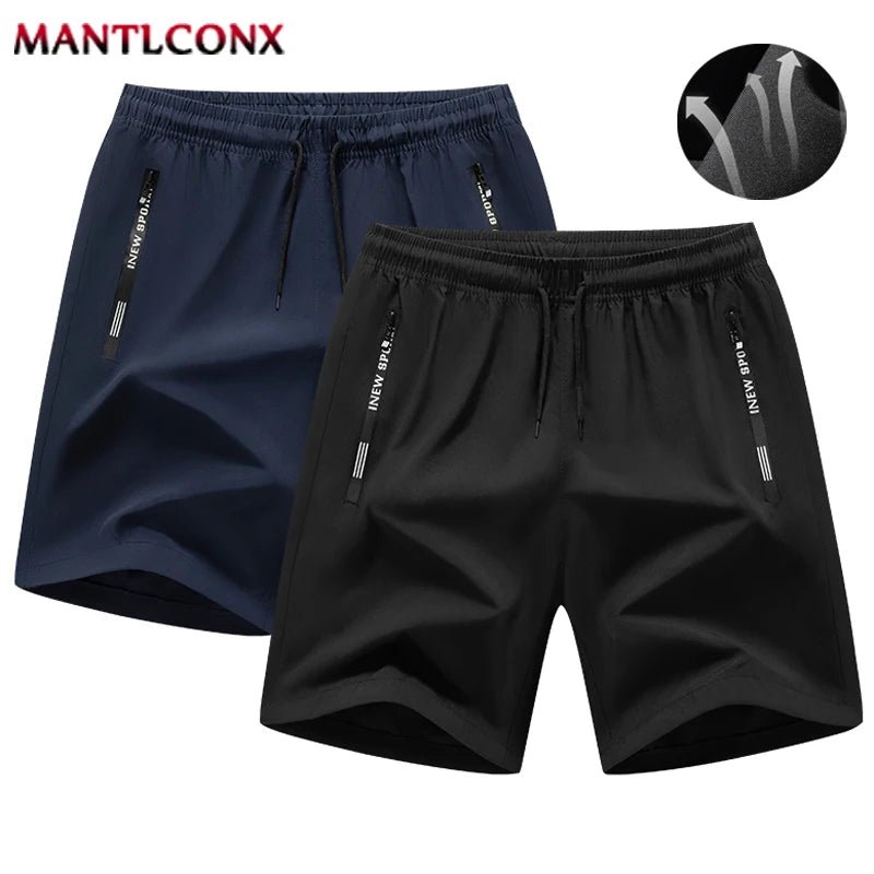 pantalones cortos de verano para hombre, pantalones cortos deportivos para gimnasio, correr, Fitness, entrenamiento, pantalones cortos transpirables de secado rápido con cordón para hombre, pantalones cortos - VibraStore