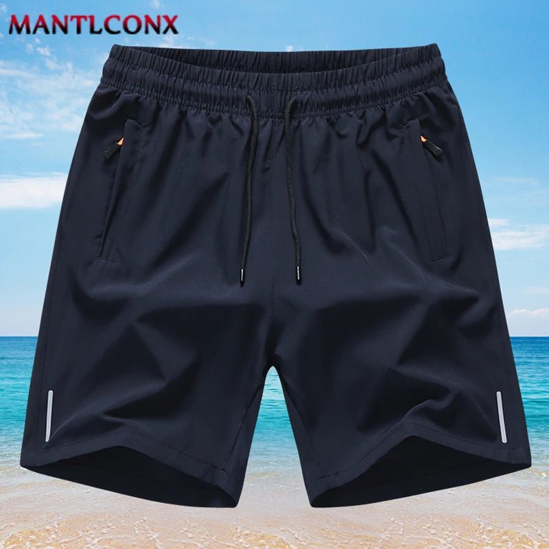 pantalones cortos de verano para hombre, pantalones cortos deportivos para gimnasio, correr, Fitness, entrenamiento, pantalones cortos transpirables de secado rápido con cordón para hombre, pantalones cortos - VibraStore