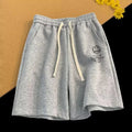 Pantalones cortos deportivos finos de verano para hombre, pantalones cortos holgados informales y transpirables con estampado, pantalones deportivos de tendencia para correr para uso activo - VibraStore