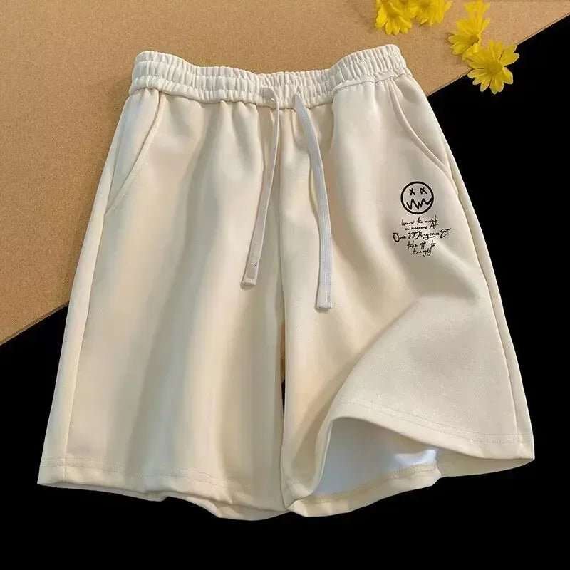 Pantalones cortos deportivos finos de verano para hombre, pantalones cortos holgados informales y transpirables con estampado, pantalones deportivos de tendencia para correr para uso activo - VibraStore