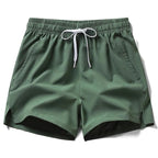 Pantalones cortos deportivos, pantalones para correr, pantalones de tres piezas, bolsillos con cremallera para hombres y mujeres, pantalones cortos para parejas - VibraStore