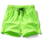 Pantalones cortos deportivos, pantalones para correr, pantalones de tres piezas, bolsillos con cremallera para hombres y mujeres, pantalones cortos para parejas - VibraStore