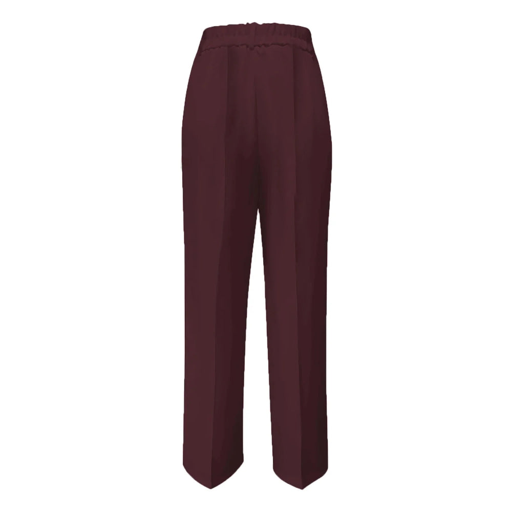 Pantalones de traje sencillos y de cintura alta, drapeados, de corte recto, transfronterizos europeos y americanos, novedad de 2025 - VibraStore