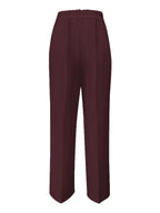 Pantalones de traje sencillos y de cintura alta, drapeados, de corte recto, transfronterizos europeos y americanos, novedad de 2025 - VibraStore