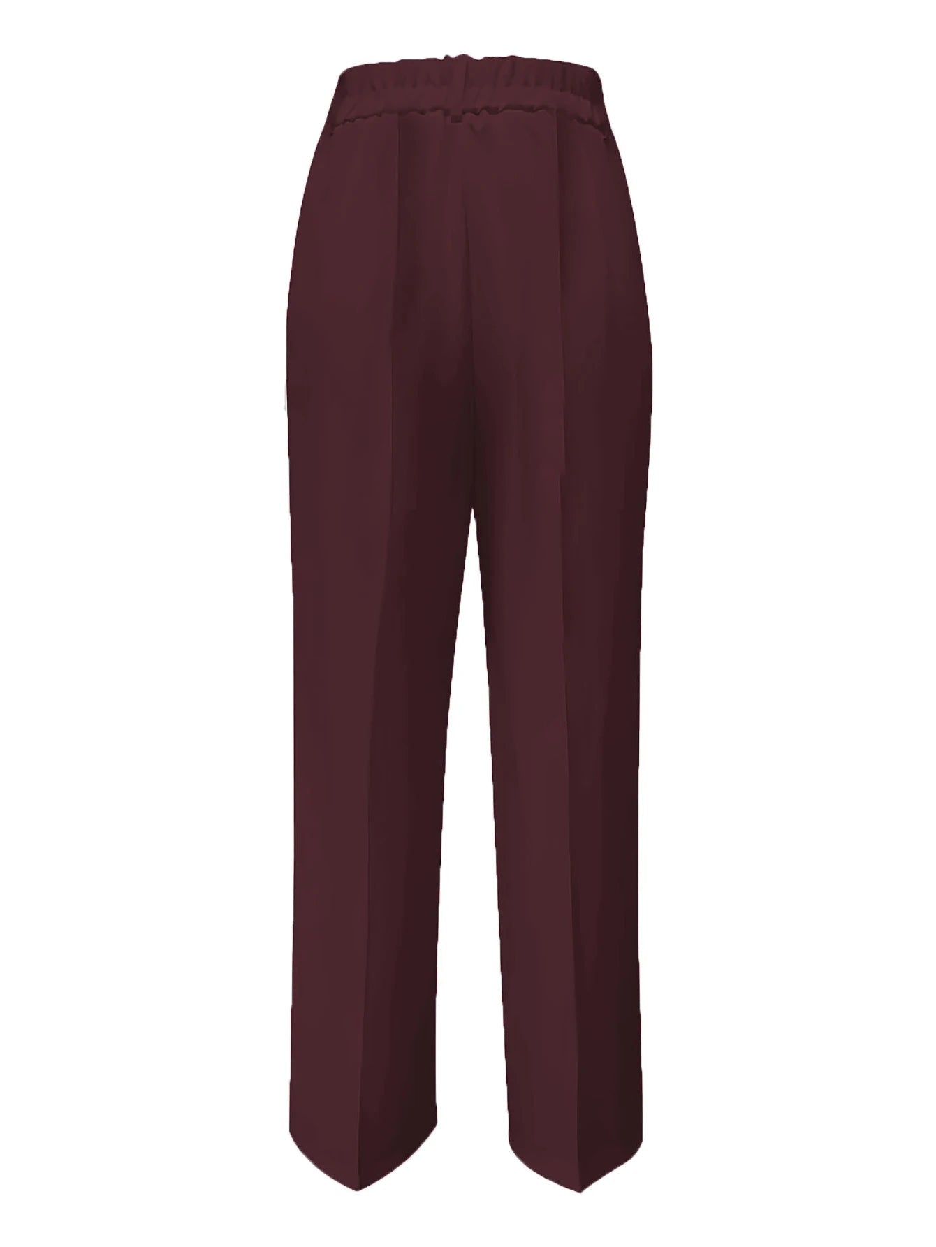 Pantalones de traje sencillos y de cintura alta, drapeados, de corte recto, transfronterizos europeos y americanos, novedad de 2025 - VibraStore