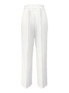 Pantalones de traje sencillos y de cintura alta, drapeados, de corte recto, transfronterizos europeos y americanos, novedad de 2025 - VibraStore