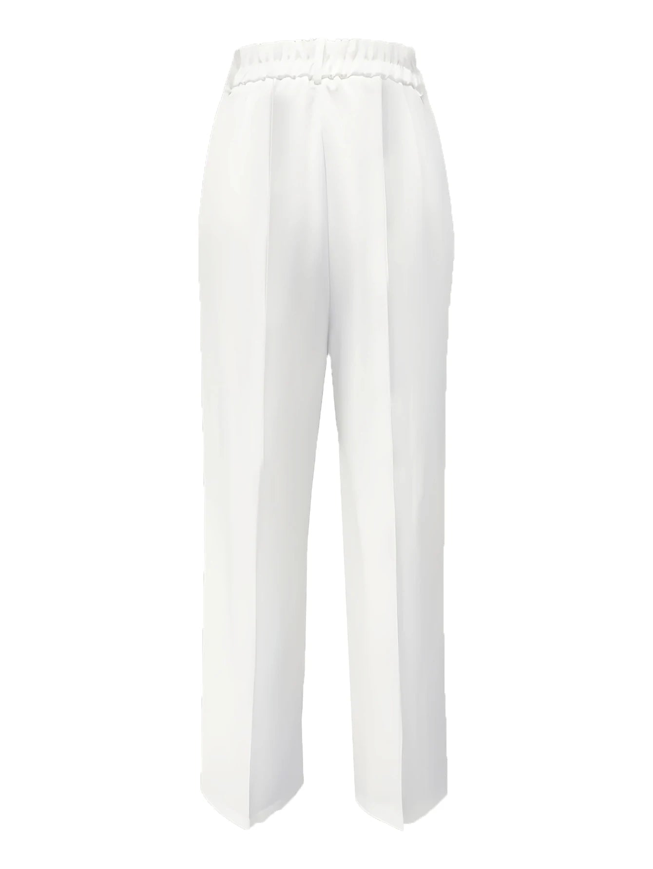 Pantalones de traje sencillos y de cintura alta, drapeados, de corte recto, transfronterizos europeos y americanos, novedad de 2025 - VibraStore