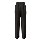 Pantalones de traje sencillos y de cintura alta, drapeados, de corte recto, transfronterizos europeos y americanos, novedad de 2025 - VibraStore