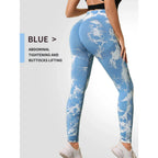 Pantalones de Yoga para mujer, mallas deportivas sin costuras de cintura alta, Push Up, mallas de entrenamiento para Fitness, ropa de gimnasio - VibraStore