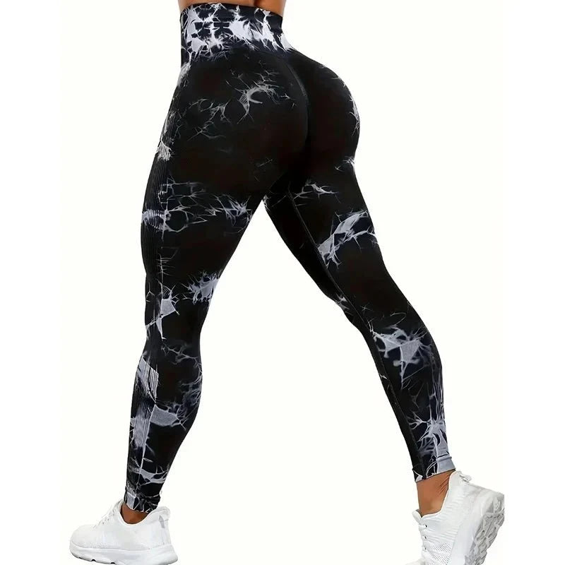 Pantalones de Yoga para mujer, mallas deportivas sin costuras de cintura alta, Push Up, mallas de entrenamiento para Fitness, ropa de gimnasio - VibraStore