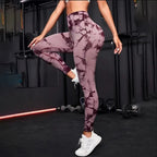 Pantalones de Yoga para mujer, mallas deportivas sin costuras de cintura alta, Push Up, mallas de entrenamiento para Fitness, ropa de gimnasio - VibraStore