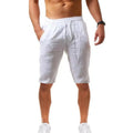 Pantalones deportivos de verano para hombre, pantalones de lino y algodón sólido, pantalones de entrenamiento informales transpirables, pantalones de chándal Hip Pop, ropa de calle - VibraStore