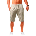 Pantalones deportivos de verano para hombre, pantalones de lino y algodón sólido, pantalones de entrenamiento informales transpirables, pantalones de chándal Hip Pop, ropa de calle - VibraStore