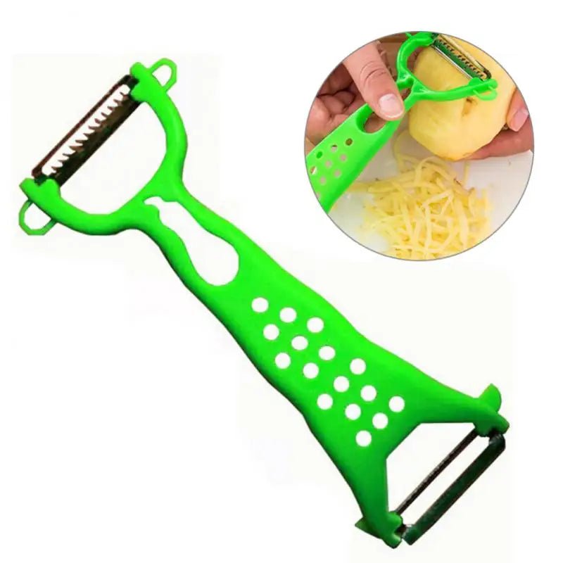 Pelador multifuncional de verduras, cortador de frutas, pepino, zanahoria, patata, cuchillo rebanador, utensilios de cocina - VibraStore