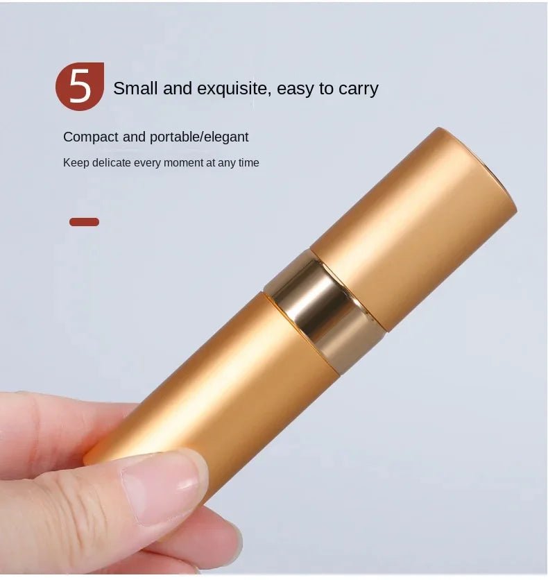 Perfume Refill Bottle 8ml Metal Aluminum Refillable Perfume Bottle Spray Bottle Portable Atomizer Perfume Travel - VibraStore