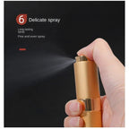 Perfume Refill Bottle 8ml Metal Aluminum Refillable Perfume Bottle Spray Bottle Portable Atomizer Perfume Travel - VibraStore