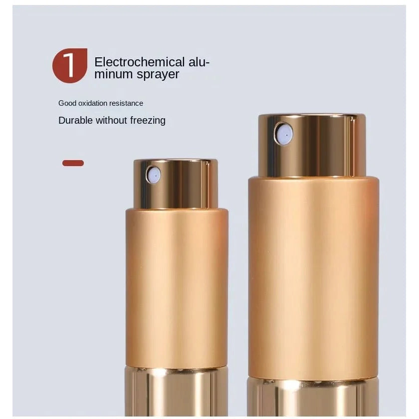 Perfume Refill Bottle 8ml Metal Aluminum Refillable Perfume Bottle Spray Bottle Portable Atomizer Perfume Travel - VibraStore